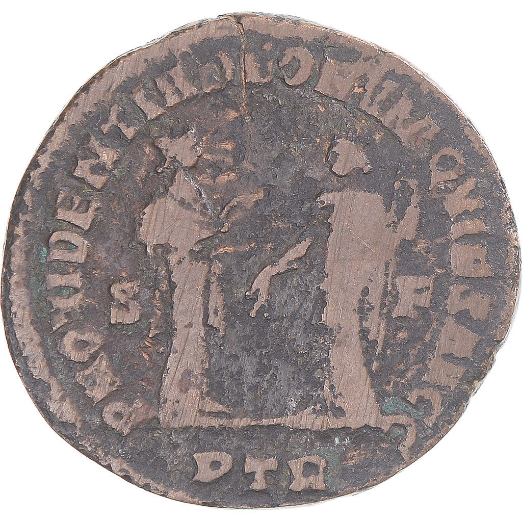 Monnaie, Dioclétien, Fraction Æ, AD 305-307, Trèves, TB, Bronze, RIC:673a