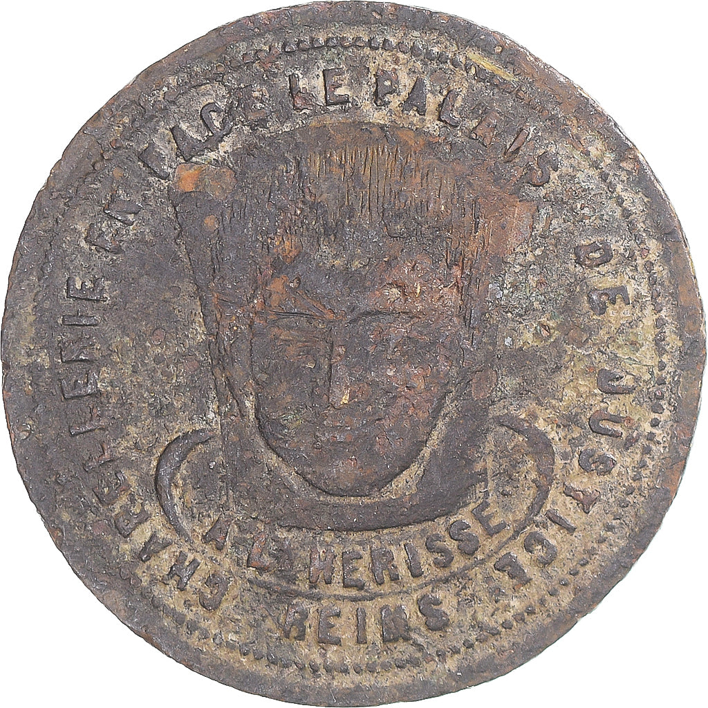 France, Token, L'Hérisse, Chapellerie, Reims, VF(30-35), Copper