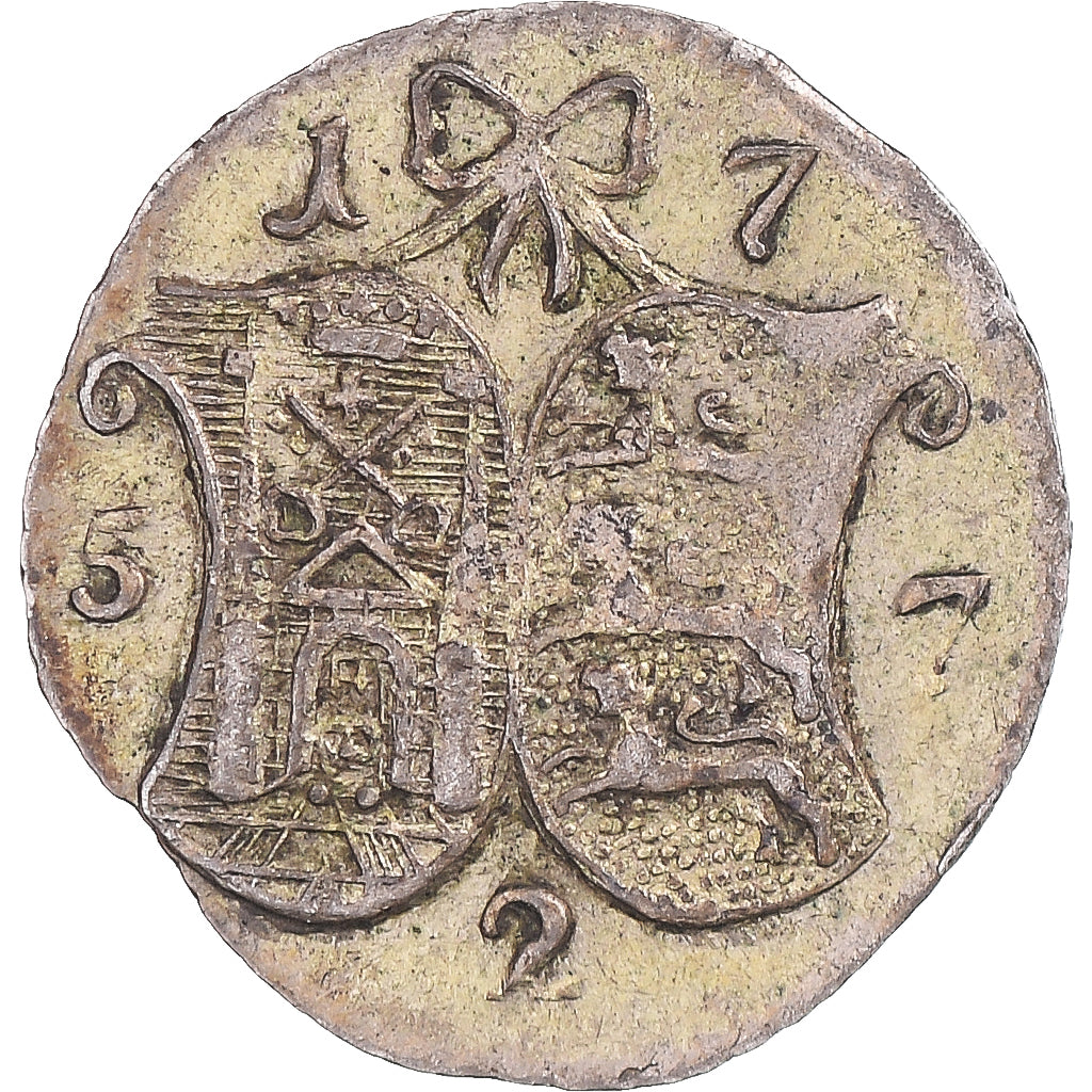 Coin, LIVONIA & ESTONIA, Elizabeth, 2 Kopeks, 1757, VF(30-35), Billon