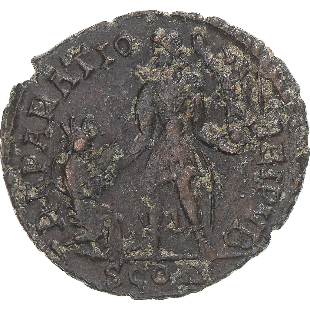 Moeda, Valentinian II, Æ, 378-383, Arles, VF(20-25), Bronze, RIC:20c