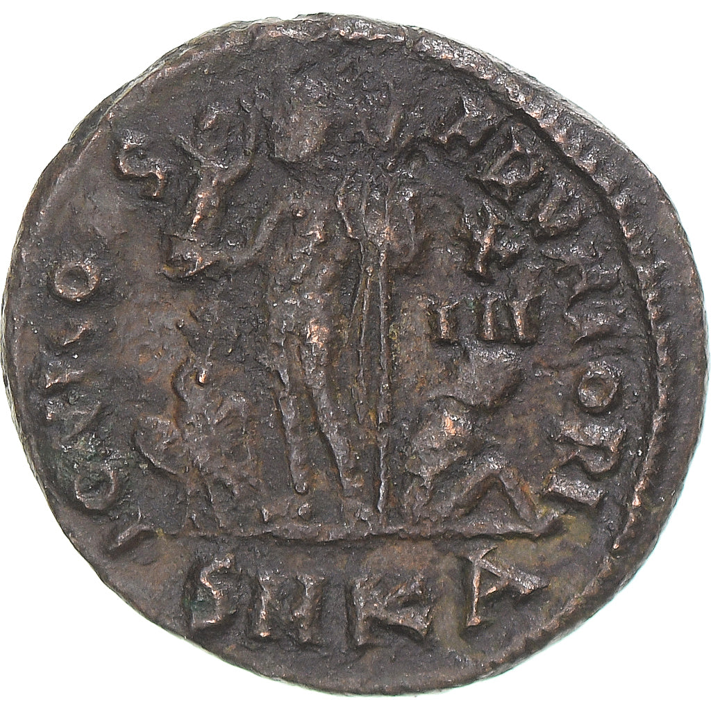 Moneta, Licinius I, Fraction Æ, 321-324, Cyzicus, VF(30-35), Brązowy, RIC:18