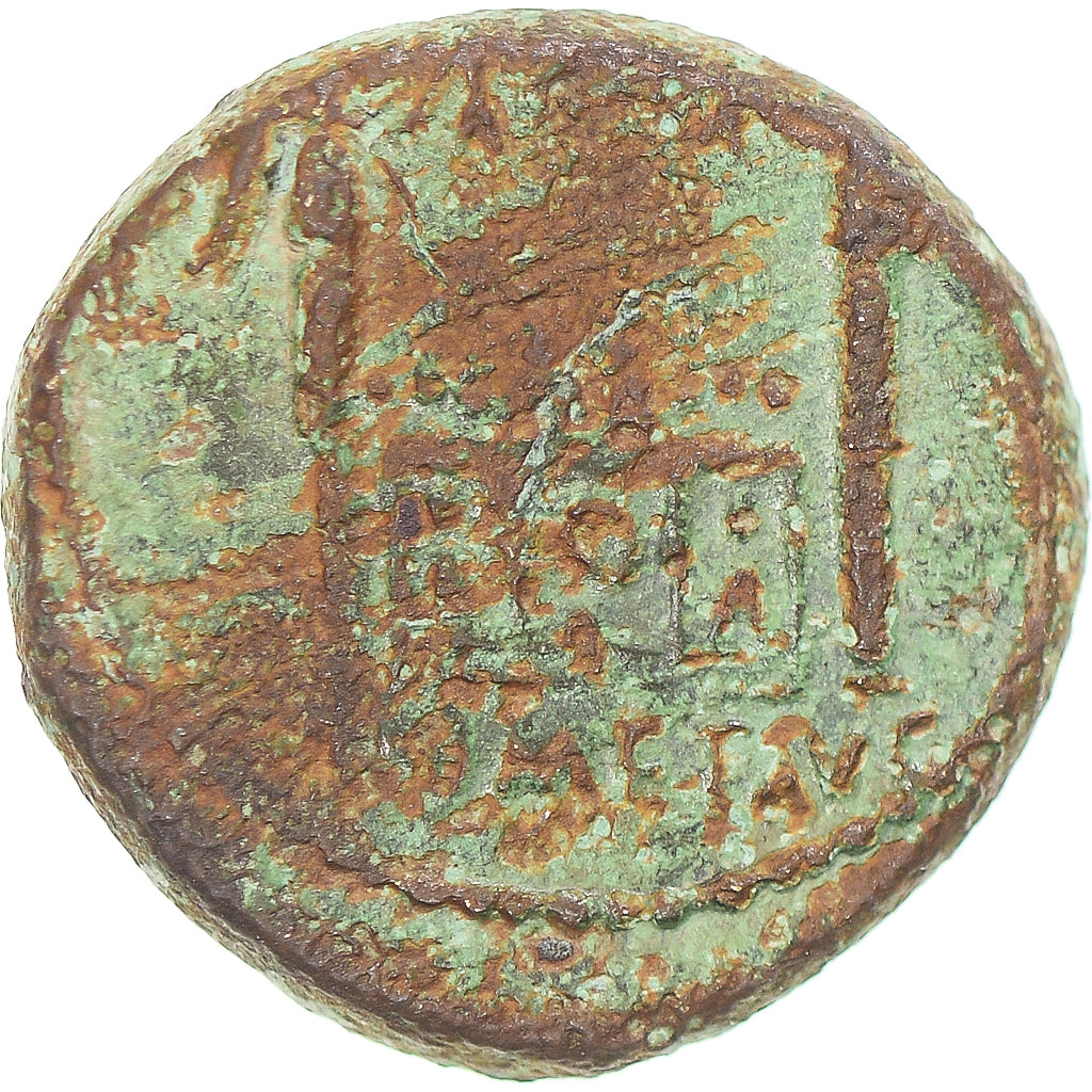 Coin, Tiberius, Semis, 12-14, Lugdunum, VF(20-25), Bronze, RIC:246