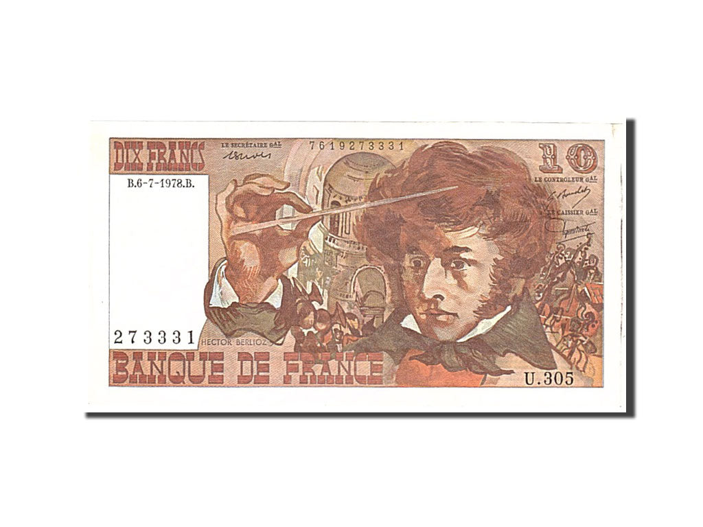 France, 10 Francs, 1978, KM:150c, 1978-07-06, AU(50-53), Fayette:63.24