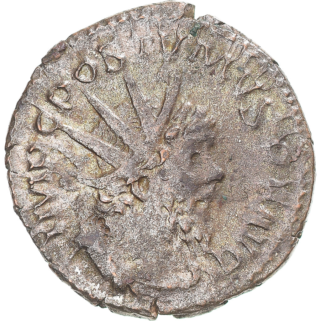 Moneda, Postumus, Antoninianus, 260-269, Gaul, BC+, Vellón, RIC:316