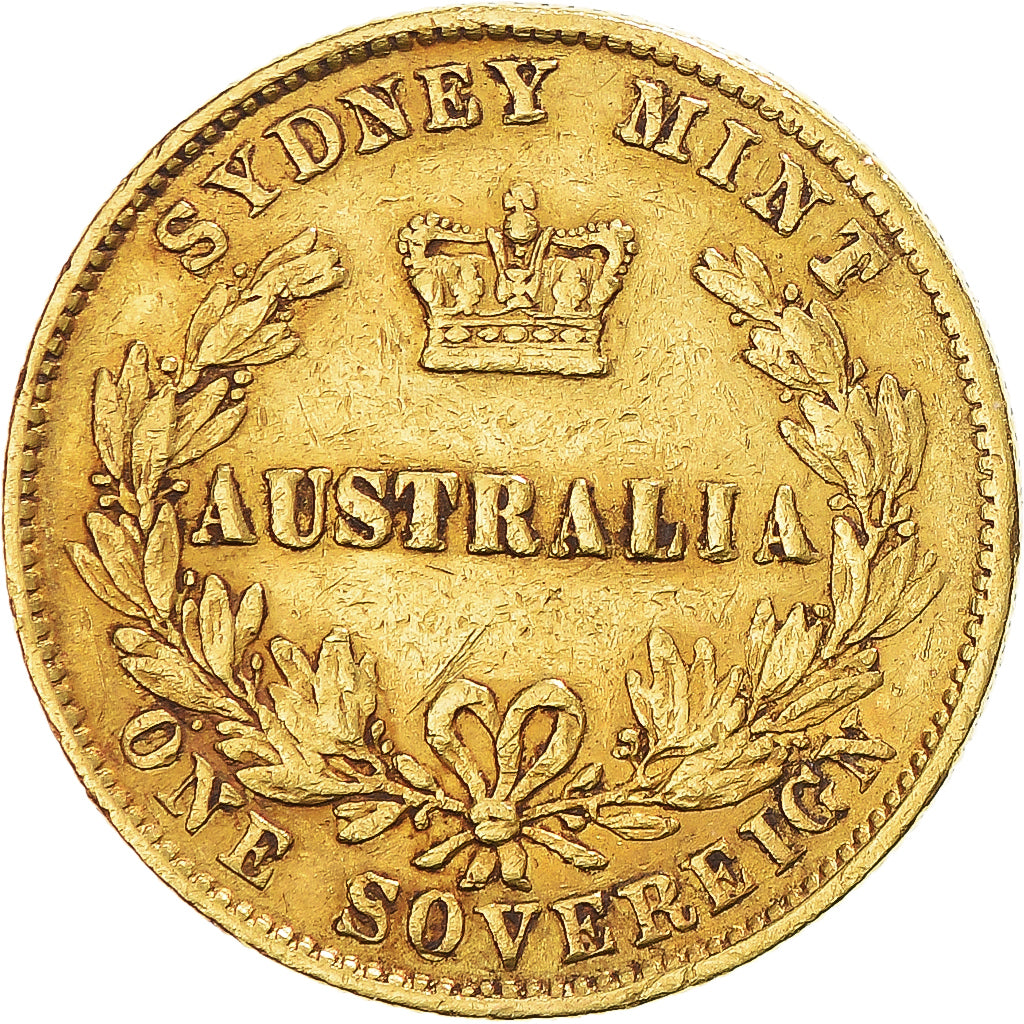 Coin, Australia, Victoria, Sovereign, 1867, Sydney, VF(30-35), Gold