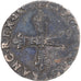 Moeda, França, Charles X, 1/4 Ecu, 1595, Uncertain Mint, La Ligue, VF(20-25)