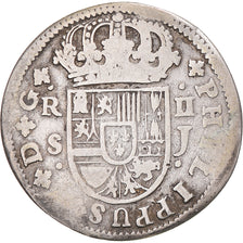 Coin, Spain, Philip V, 2 Reales, 1722, Sevilla, VF(30-35), Silver