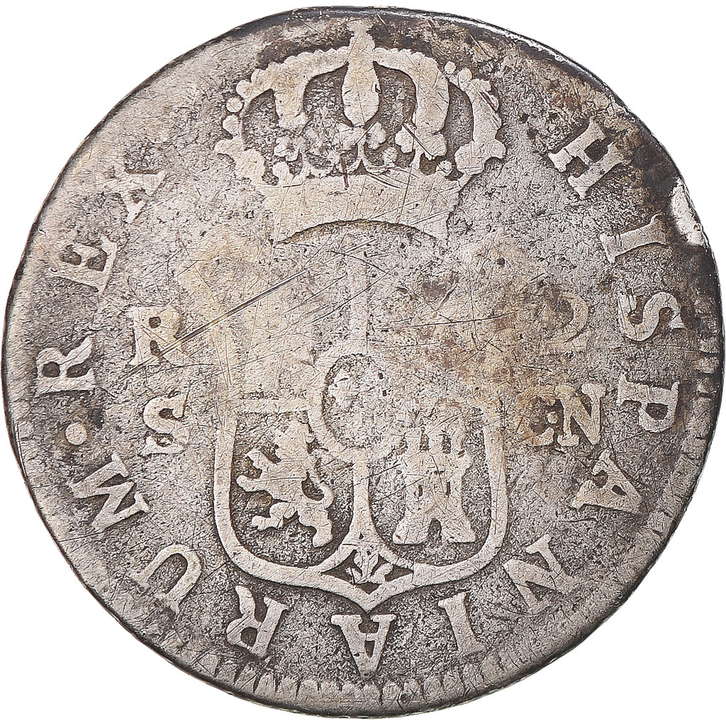 Munten, Spanje, Charles IV, 2 Reales, 1801, Sevilla, FR, Zilver