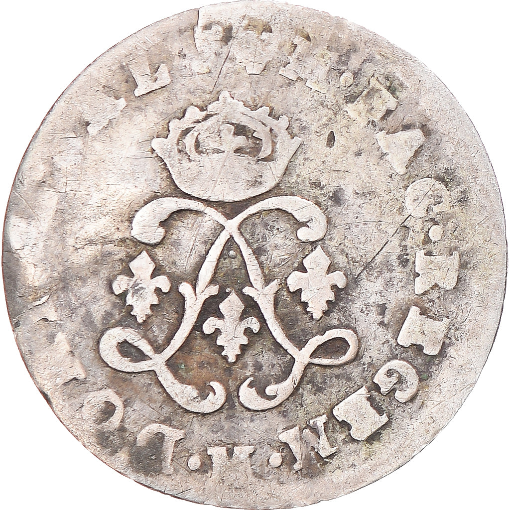 Moneta, Francia, Louis XIV, 4 Sols aux 2 L, 1692, Metz, B+, Argento, Gadoury:106