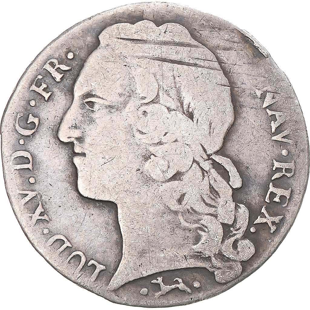 Munten, Frankrijk, Louis XV, 1/10 Écu au bandeau, 1741, Paris, FR, Zilver