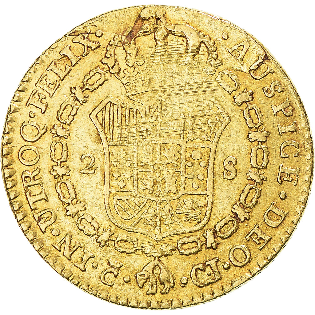 Moneda, España, Ferdinand VII, 2 Escudos, 1813, Cadiz, BC+, Oro
