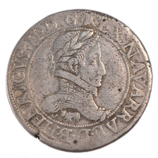 FRANCE, 1 Franc, 1584, Pau, AU(50-53), Silver, Boudeau #600, 13.80