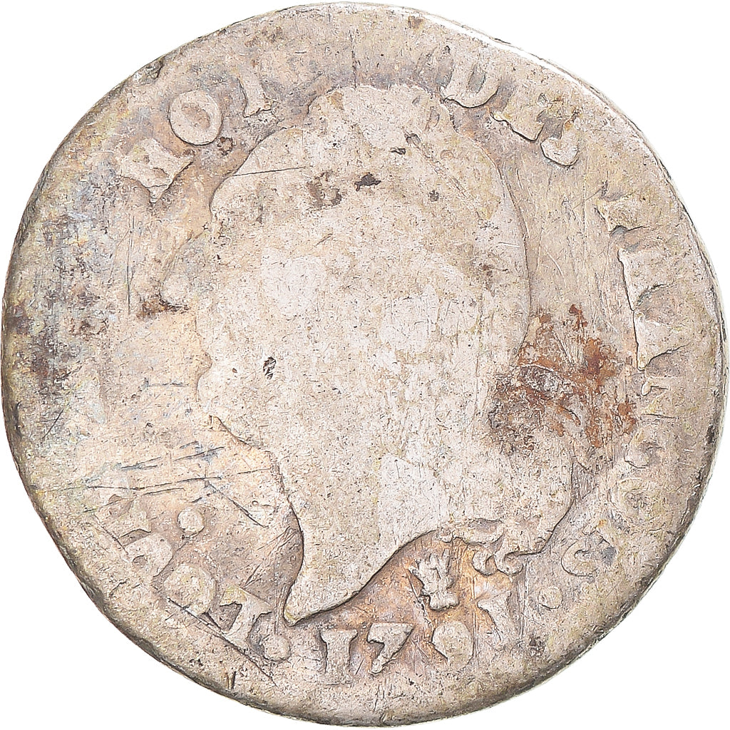 Moneta, Francia, Louis XVI, 15 Sols, 1791, Limoges, B+, Argento, Gadoury:36