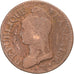 Moeda, França, Dupré, 5 Centimes, AN 8, Metz, VF(20-25), Bronze, Gadoury:126