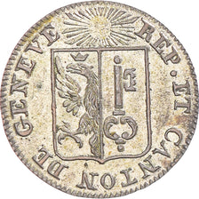 Coin, SWISS CANTONS, Sol, 1833, Genève, EF(40-45), Billon