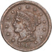 Moneta, USA, Braided Hair Cent, 1845, Philadelphia, VF(30-35), Miedź