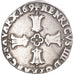 Monnaie, France, Henri IV, 1/4 Ecu, 1609, Bayonne, TB+, Argent, Gadoury:597