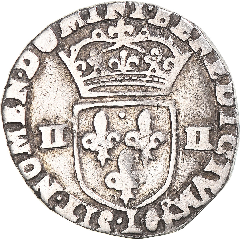 Monnaie, France, Henri IV, 1/4 Ecu, 1609, Bayonne, TB+, Argent, Gadoury:597
