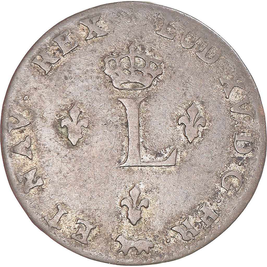 Münze, Frankreich, Louis XV, Double Sol, 1754, Paris, S+, Silber, Gadoury:281
