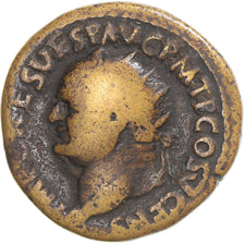 Münze, Vespasian, Dupondius, AD 74, Rome, S, Bronze, RIC:716
