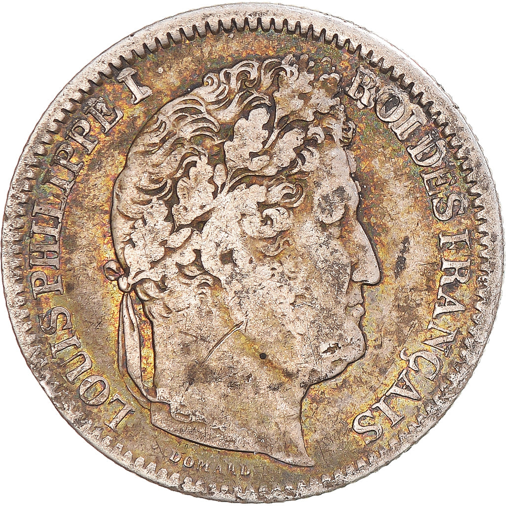 Moneta, Francja, Louis-Philippe, 2 Francs, 1832, Strasbourg, EF(40-45), Srebro
