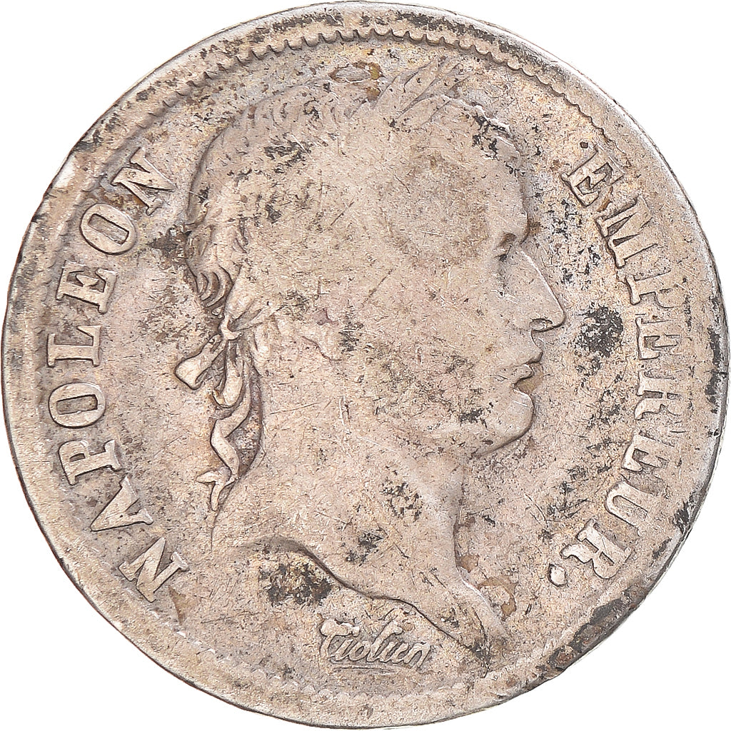 Moeda, França, Napoleon I, 2 Francs, 1812, Paris, F(12-15), Prata, Gadoury:501