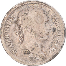 Moeda, França, Napoleon I, 2 Francs, 1812, Paris, F(12-15), Prata, Gadoury:501