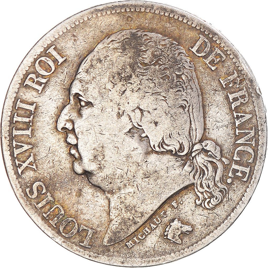 Münze, Frankreich, Louis XVIII, 2 Francs, 1817, Paris, S+, Silber, Gadoury:513