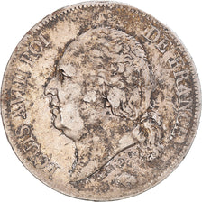 Moneta, Francja, Louis XVIII, 5 Francs, 1816, Bayonne, EF(40-45), Srebro
