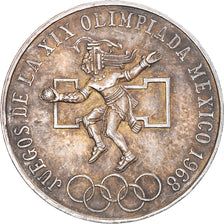 Münze, Mexiko, Olympics, 25 Pesos, 1968, SS+, Silber