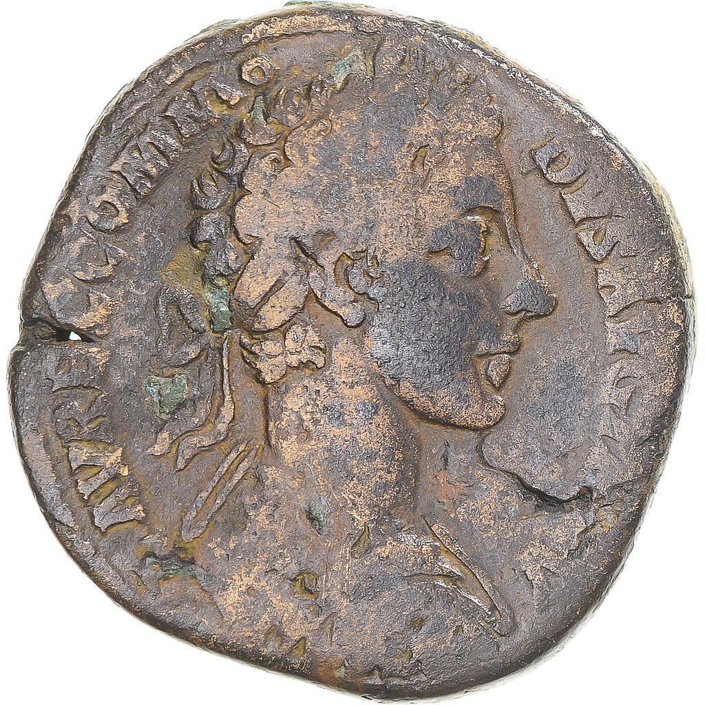 Coin, Commodus, Sestertius, 179-180, Rome, F(12-15), Bronze, RIC:291