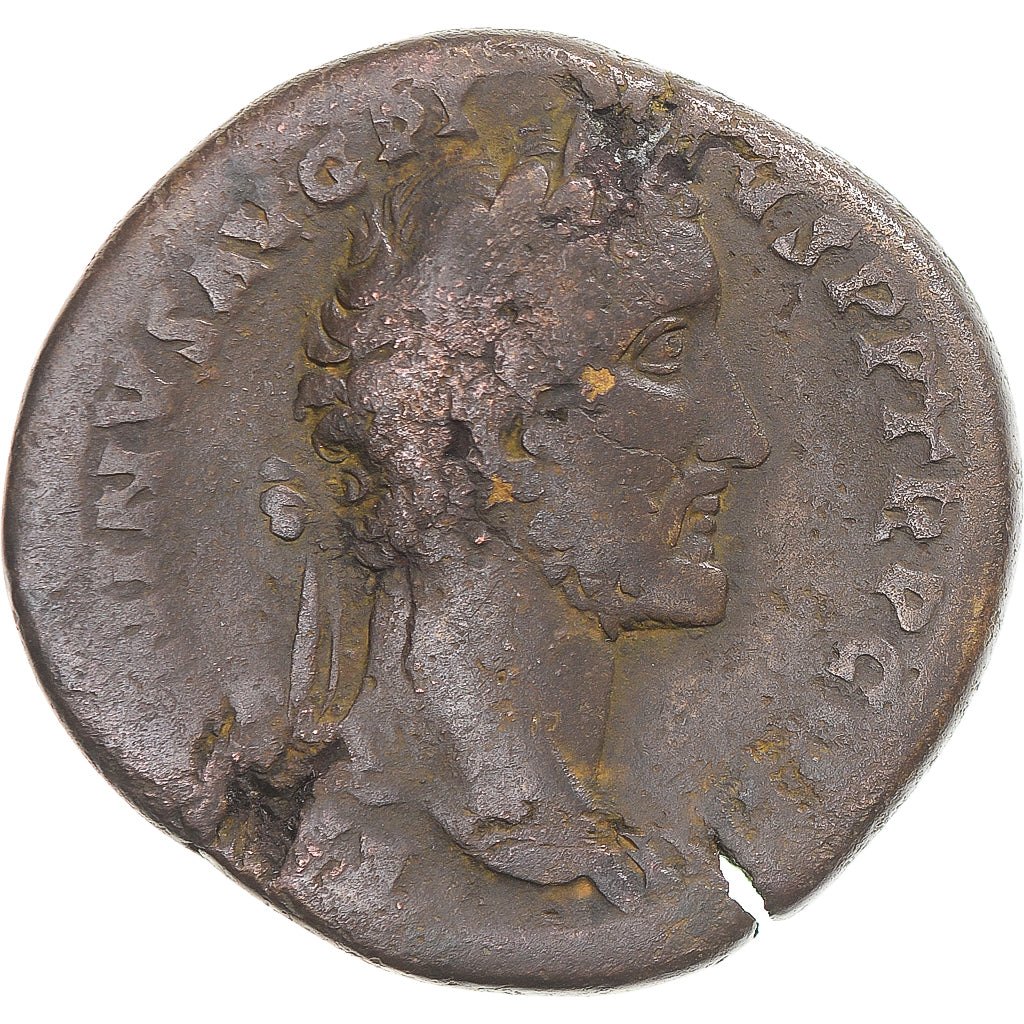 Moeda, Antoninus Pius, Sestertius, 140-144, Rome, VF(20-25), Bronze, RIC:597a