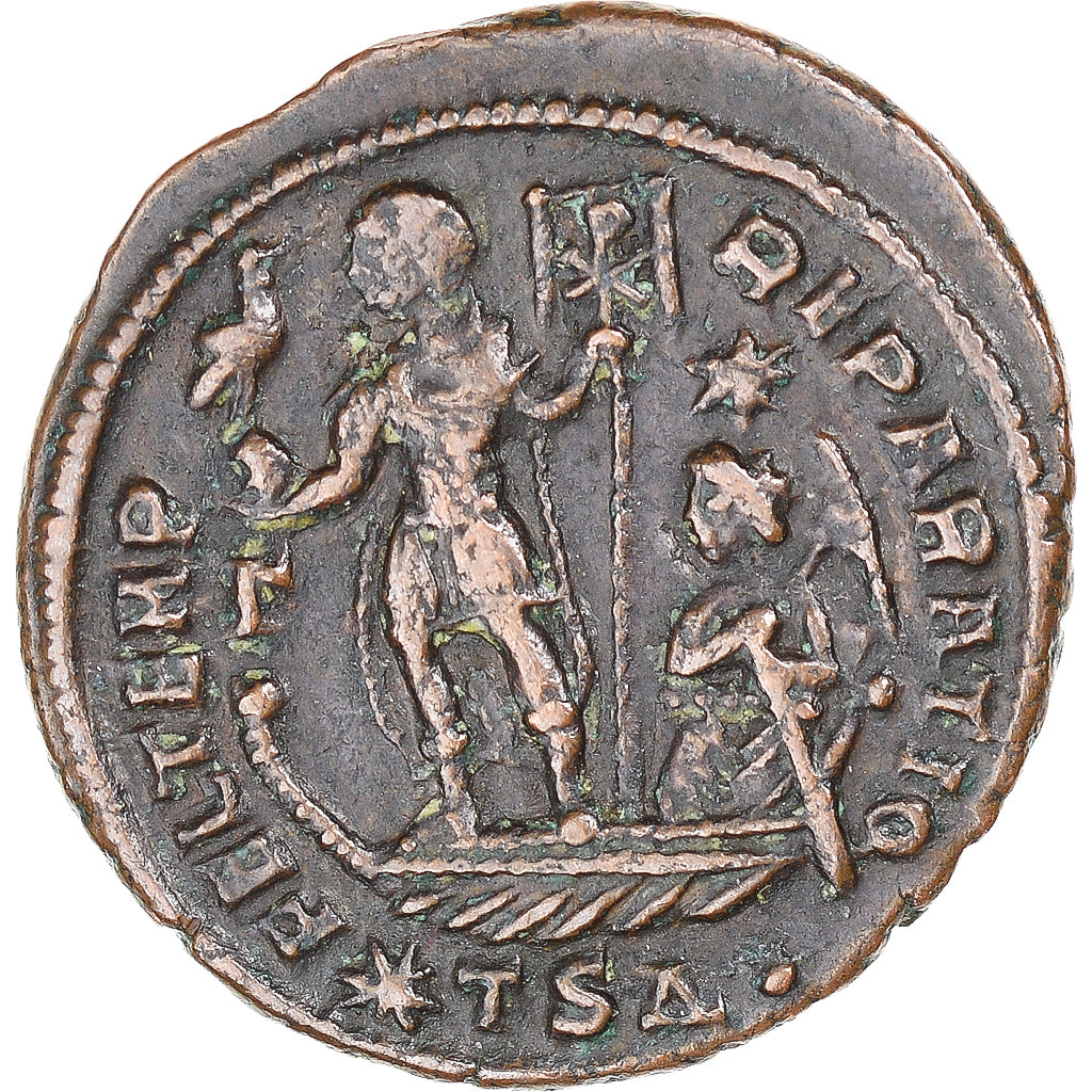 Monnaie, Constance II, Fraction Æ, 337-361, Thessalonique, TB+, Bronze