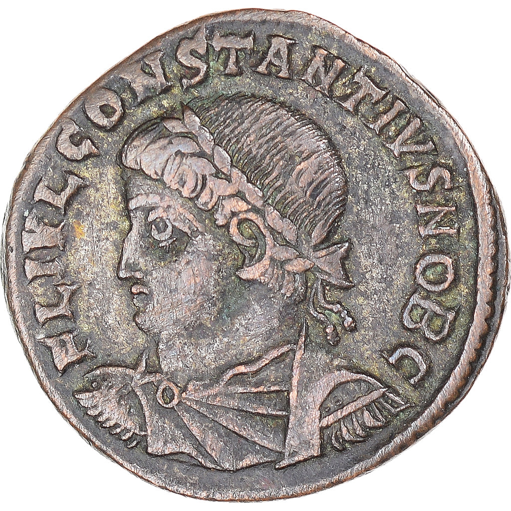 Moeda, Constance II, Fraction Æ, 324-337, Antioch, VF(30-35), Bronze