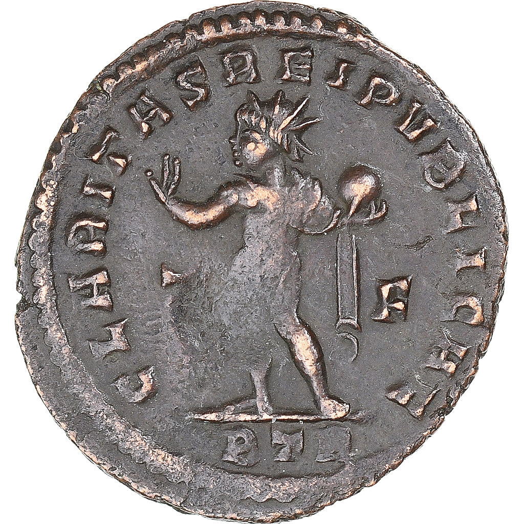 Monnaie, Constantin II, Fraction Æ, 316-317, Trèves, TB+, Bronze, RIC:125