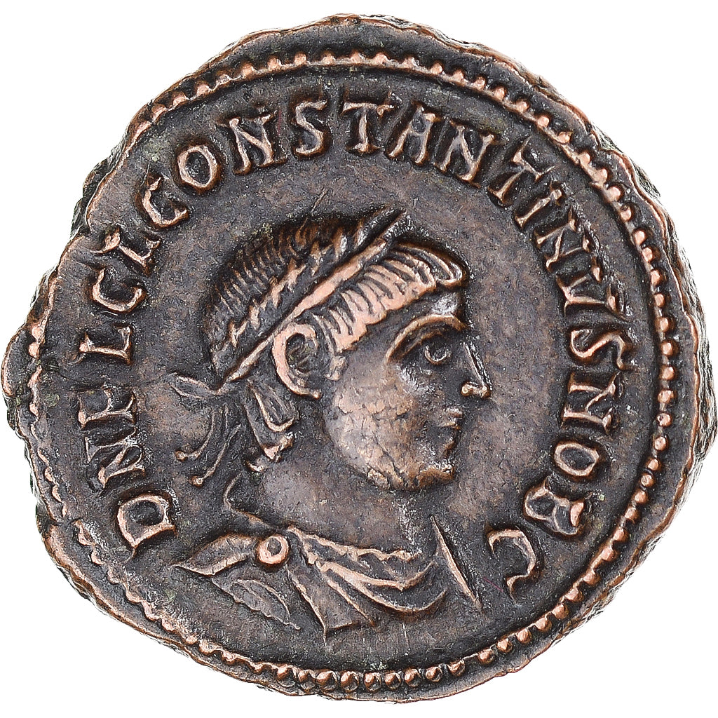 Monnaie, Constantin II, Fraction Æ, 317-337, Alexandrie, TTB+, Bronze
