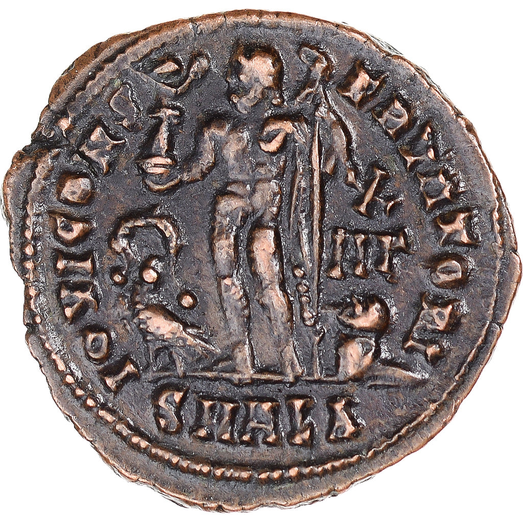 Monnaie, Constantin II, Fraction Æ, 317-337, Alexandrie, TTB+, Bronze