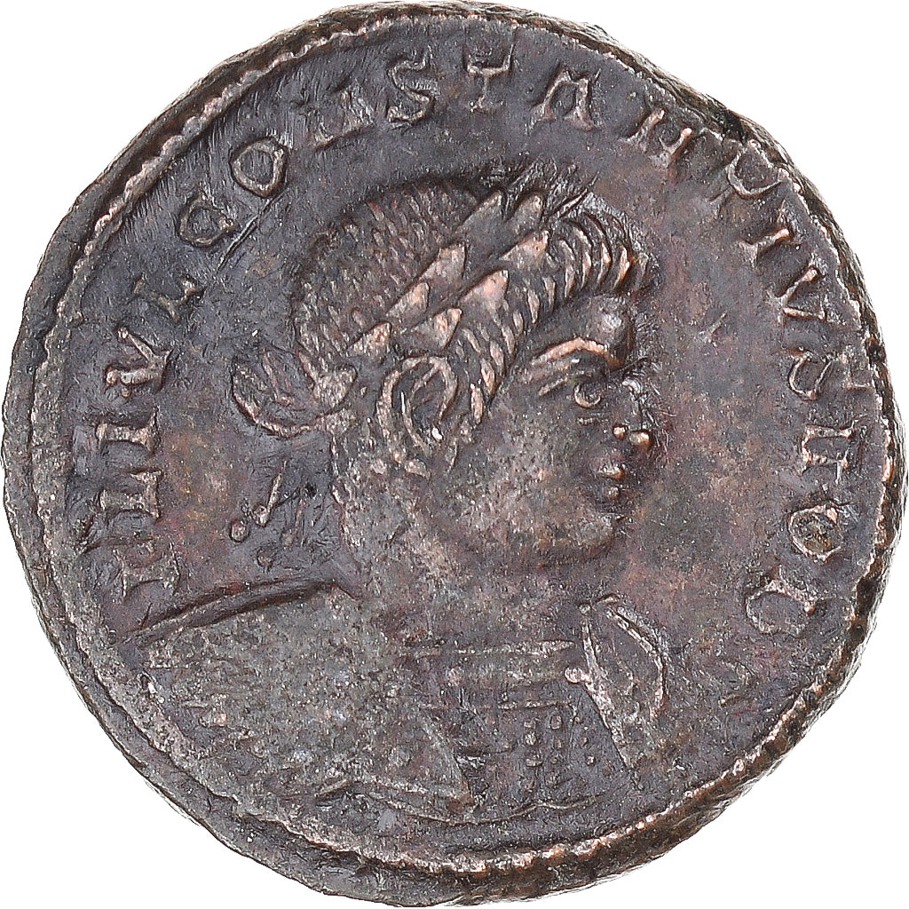 Monnaie, Constantin II, Fraction Æ, 317-337, Arles, TB+, Bronze