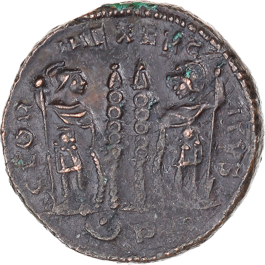 Monnaie, Constantin II, Fraction Æ, 317-337, Arles, TB+, Bronze