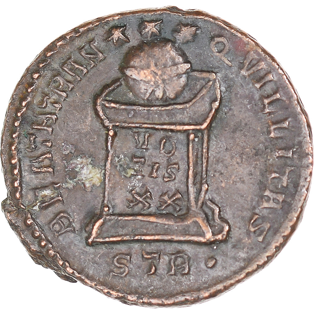 Coin, Constantine II, Fraction Æ, 317-337, Treveri, EF(40-45), Bronze