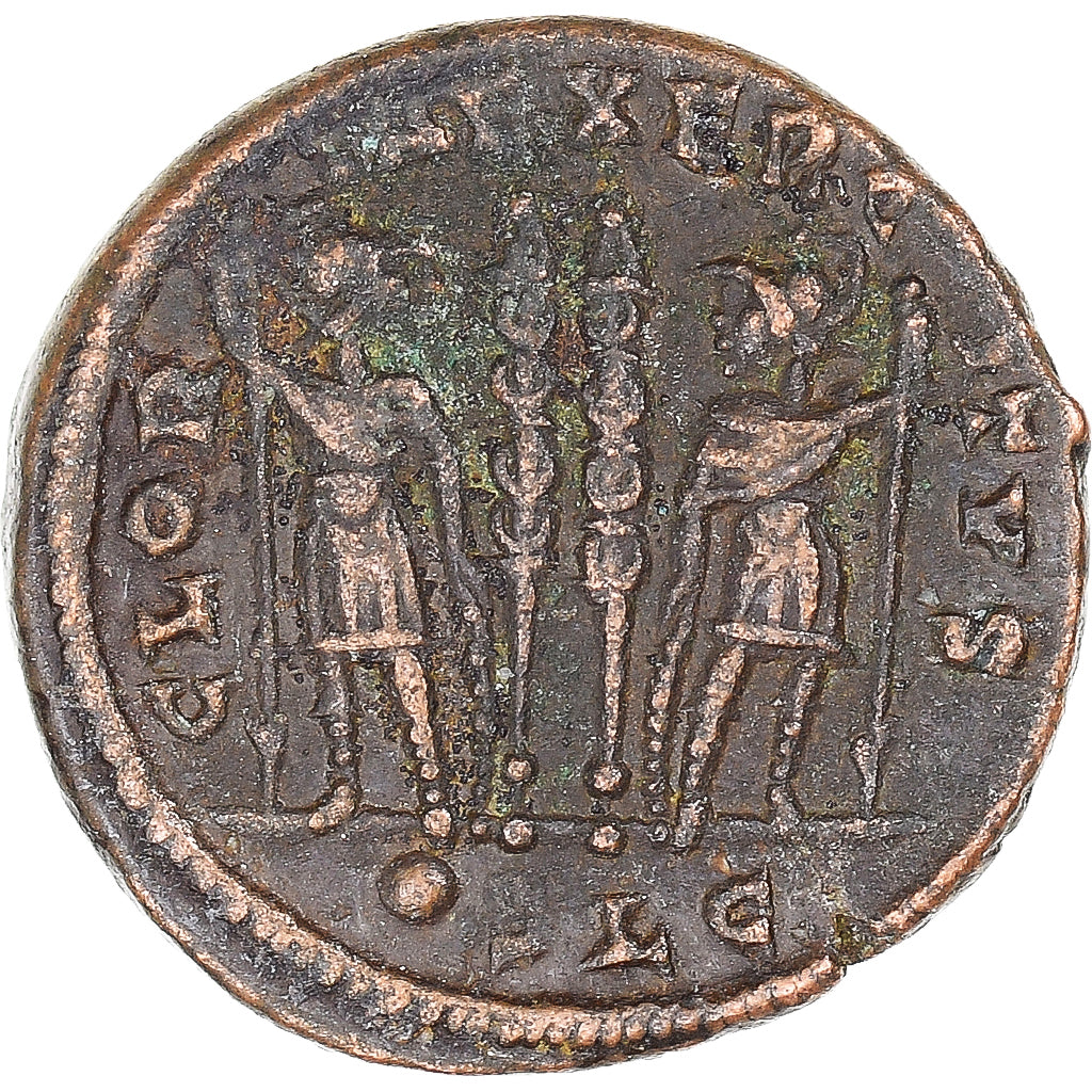 Monnaie, Constantin II, Follis, 317-337, Lugdunum, TTB, Bronze