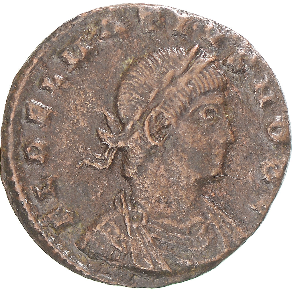 Coin, Delmatius, Follis, 335-337, Siscia, VF(30-35), Bronze