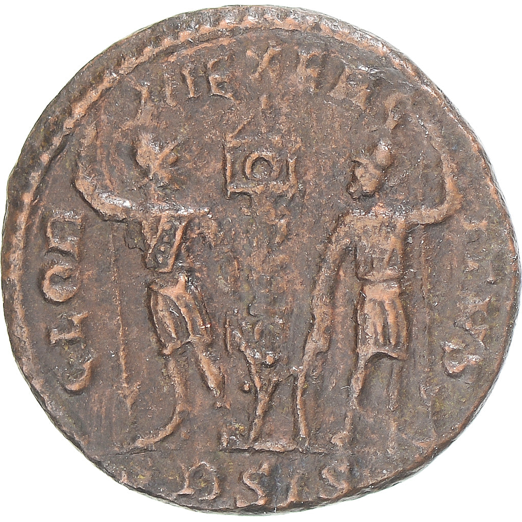 Coin, Delmatius, Follis, 335-337, Siscia, VF(30-35), Bronze