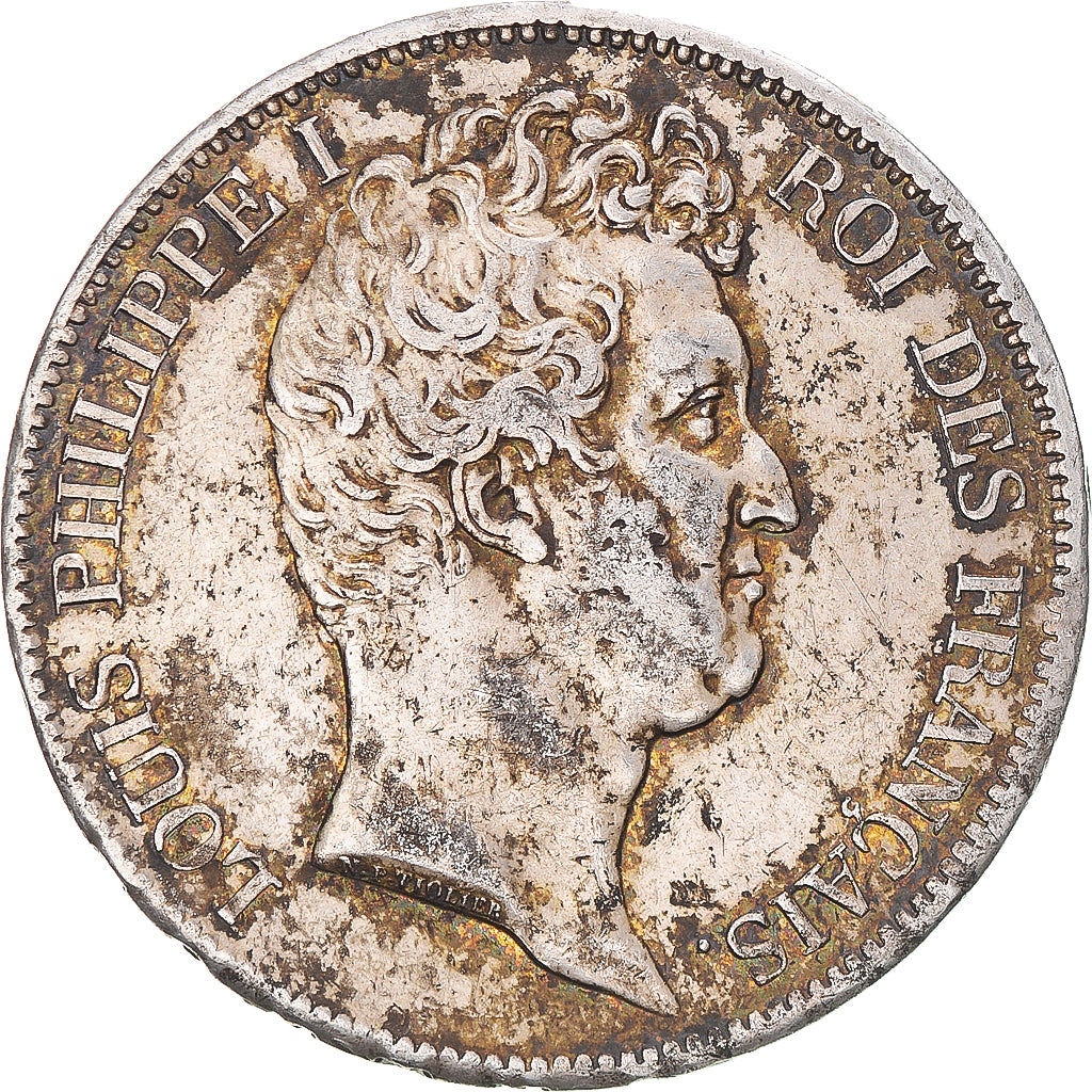 Moneta, Francia, Louis-Philippe, 5 Francs, 1831, Toulouse, MB+, Argento