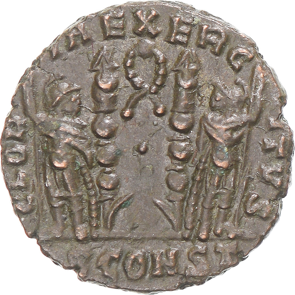 Moeda, Constantine II, Follis, 317-337, Constantinople, VF(30-35), Cobre