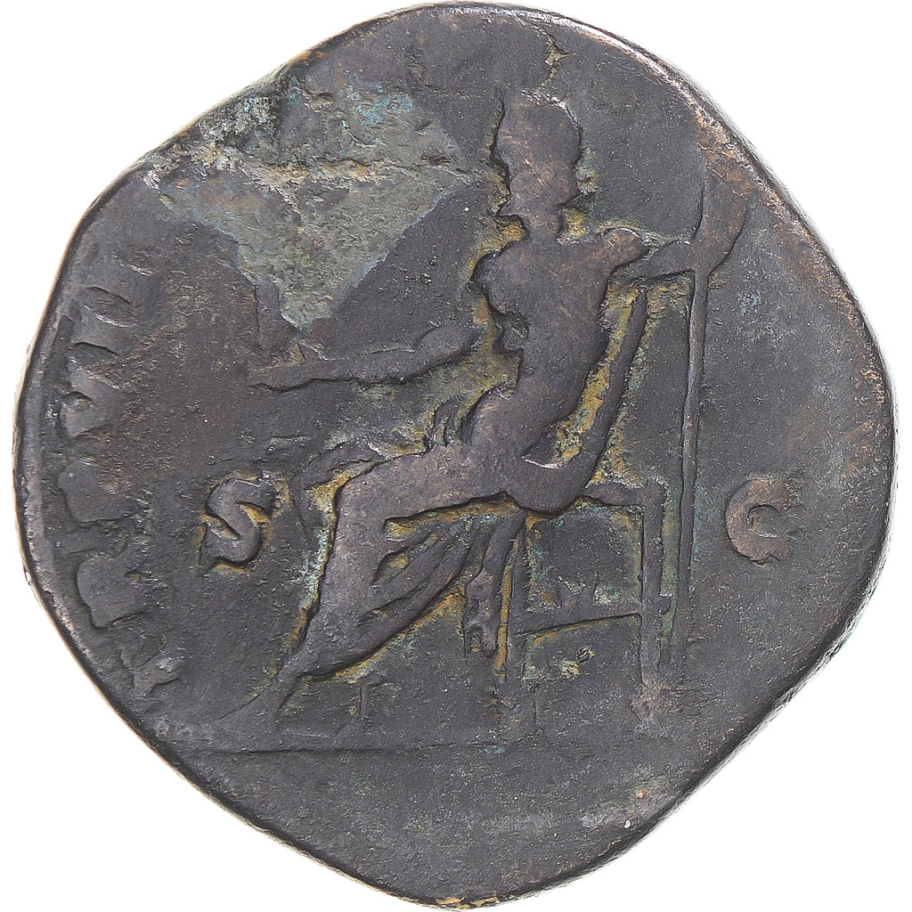 Moneta, Commodus, Sesterzio, 183, Rome, MB, Bronzo, RIC:367