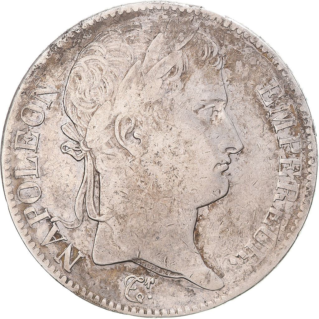 Moneta, Francia, Napoleon I, 5 Francs, 1815, Limoges, MB+, Argento, Gadoury:595