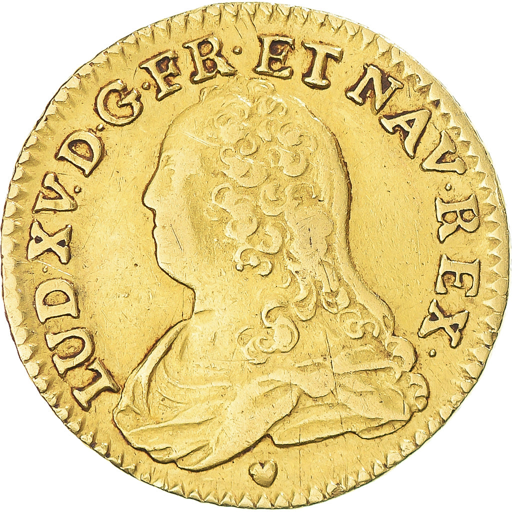 Coin, France, Louis XV, Louis d'or aux lunettes, 1736, Tours, VF(30-35), Gold