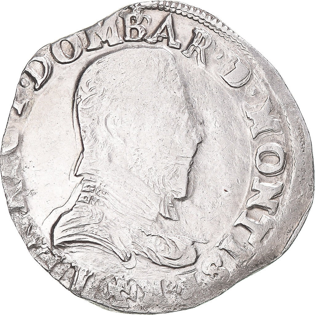 Moeda, ESTADOS FRANCESES, DOMBES, Henri II, Teston, 1604, Trévoux, VF(20-25)
