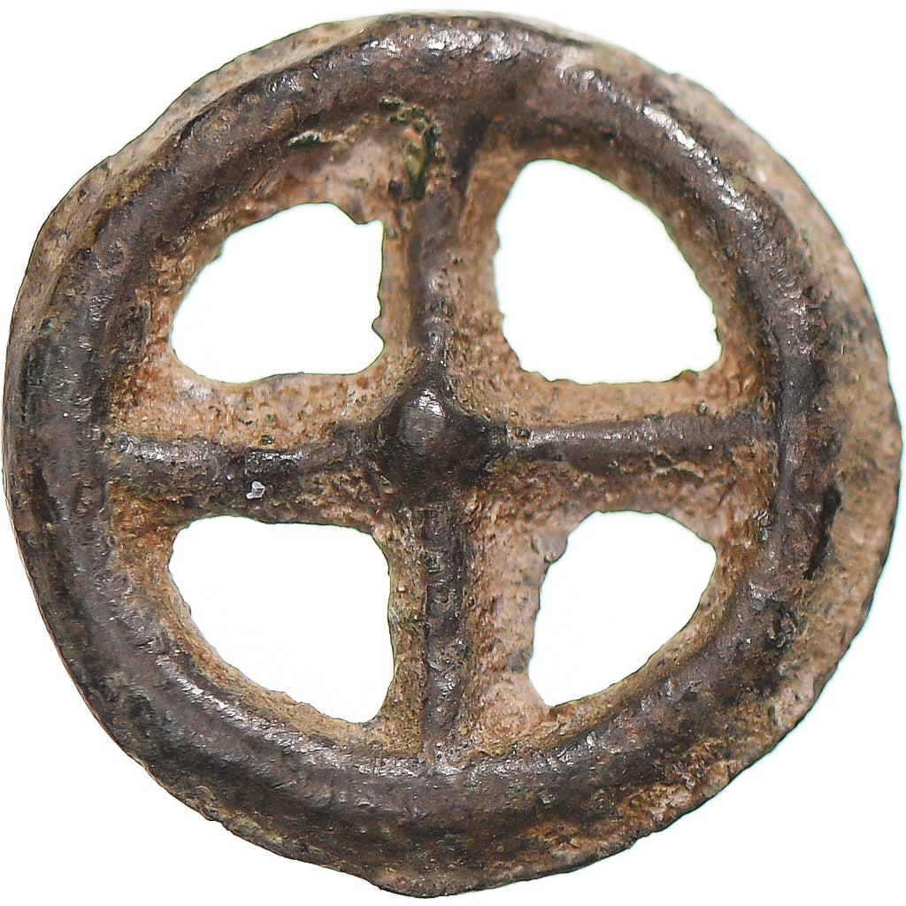 Münze, Celtic Rouelles, Rouelle, 2nd-1st century BC, SS, Potin